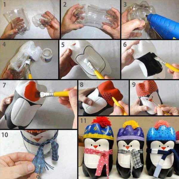 كيف تصنع بطريقا من زجاجة بلاستيكية؟