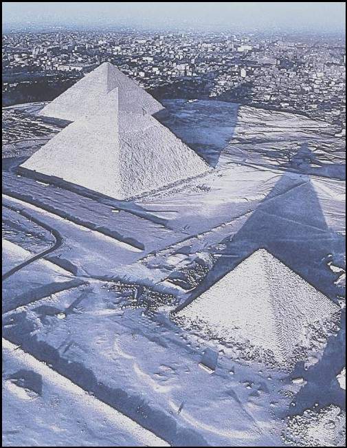 هل غرق أبو الهول والأهرامات في الثلوج من قبل؟