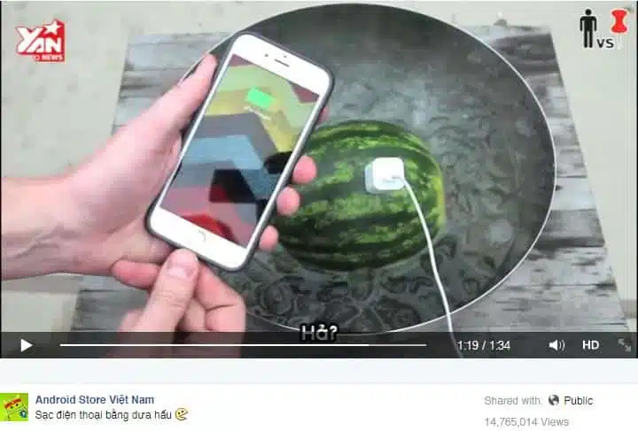 هل يمكن ستخدام البطيخ لشحن هواتف آيفون