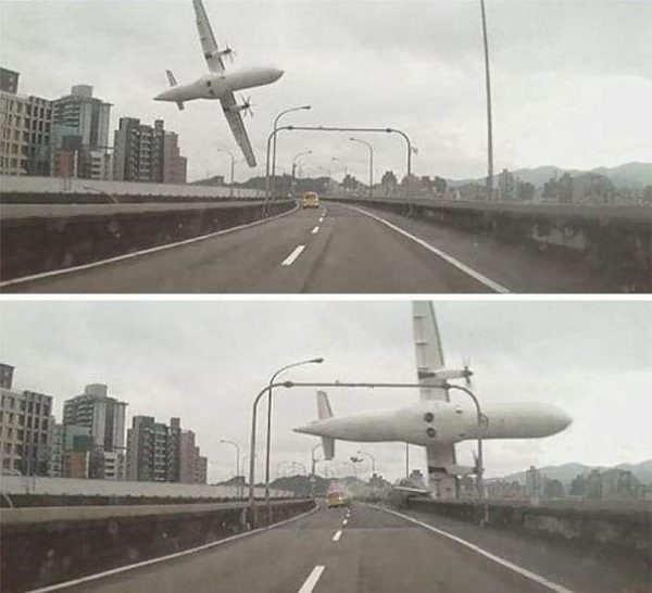 صور غريبة "تحطم طائرة ترانساسيا رحلة رقم 235"