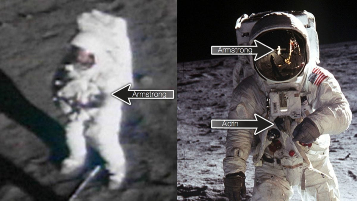 لماذا لا توجد صور لنيل أرمسترونج على سطح القمر؟