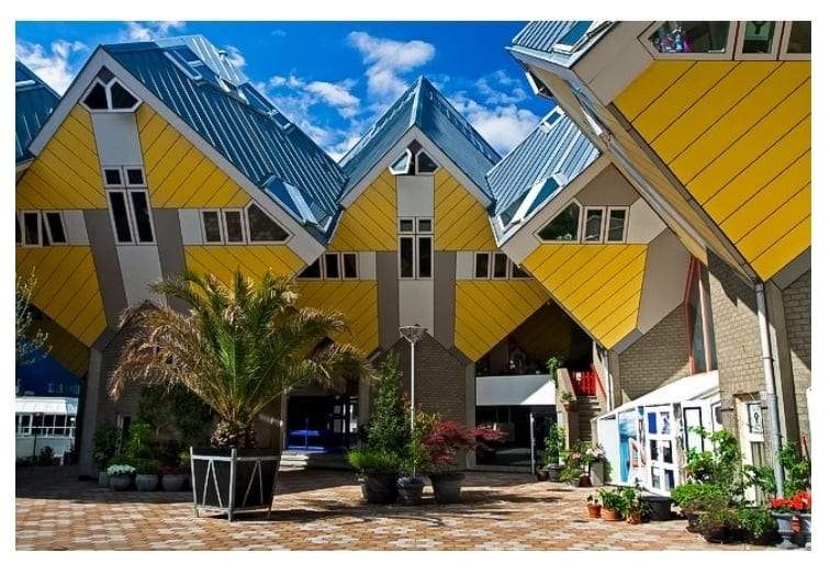 منازل روتردام المربعة تميمات هندسية مبهرة