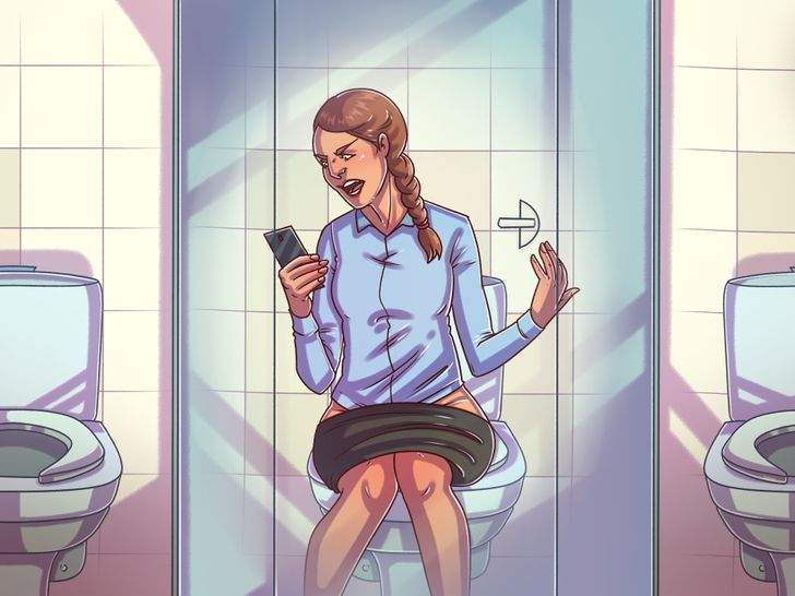 لماذا يحذر من استخدام الهاتف في المرحاض؟