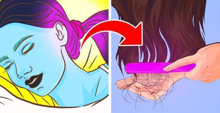 لماذا يحذر من ربط الشعر بطريقة ذيل الحصان قبل النوم؟