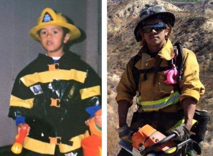 طفل الإطفاء: صور ملهمة لبشر حققوا الأحلام البعيدة