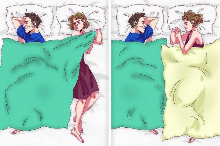 أشهر مشكلات النوم الشائعة بين المتزوجين