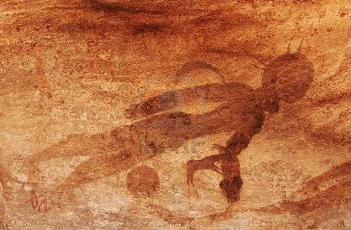 كهوف تاسيلي الجزائرية ورسوماتها المستقبلية قبل 20 ألف عام