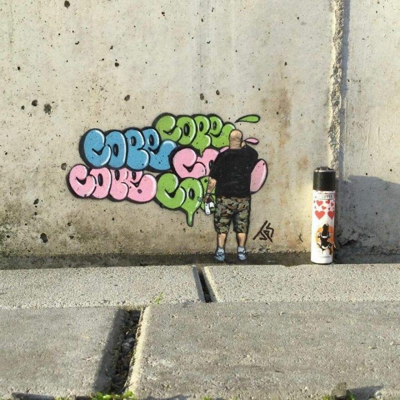 أغرب رسومات الجرافيتي التي تقتل الملل بالشوارع