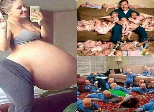 سيدة تنجب 17 توأم.. حقيقة أم خيال؟