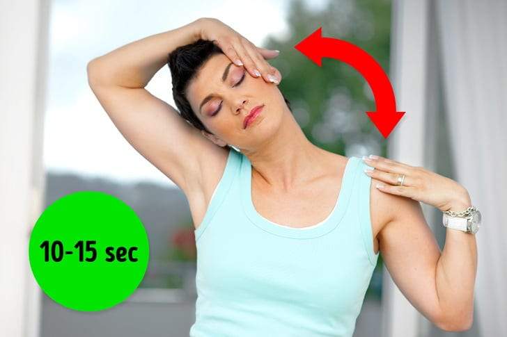 تمرين اطالة العضلة يعالج إنحناء الكتفين