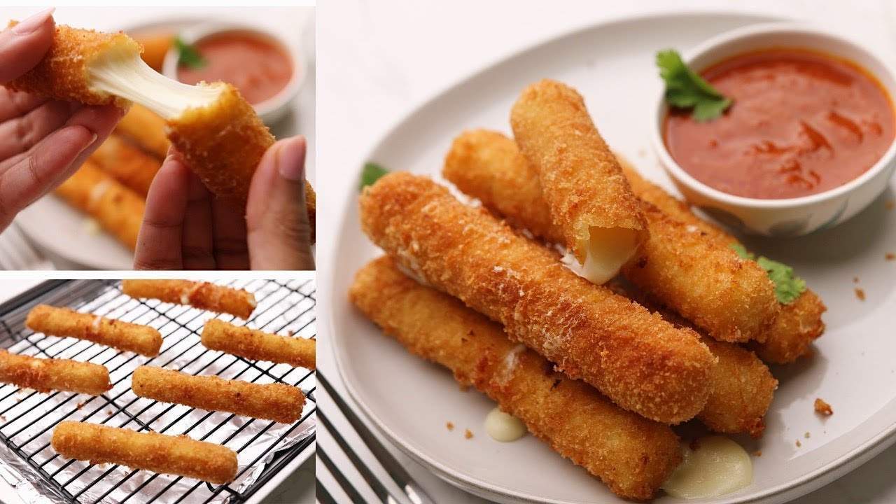 طريقة عمل أصابع الموزاريلا