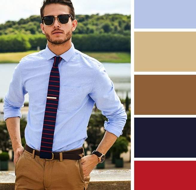 صور لأفضل ألوان ملابس متناسقة للرجال