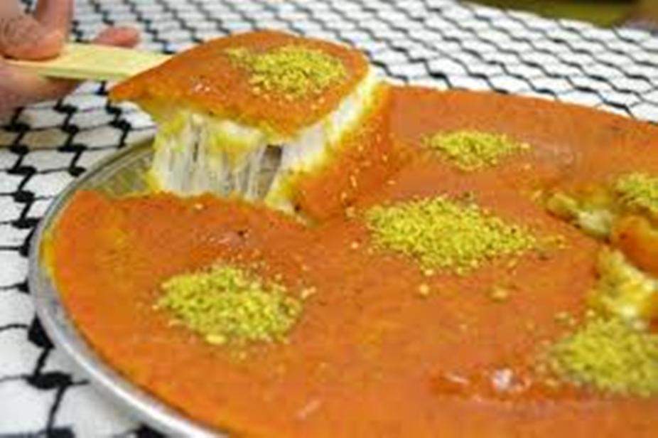 طريقة تحضير الكنافة النابلسية بالمنزل الكنافة النابلسية