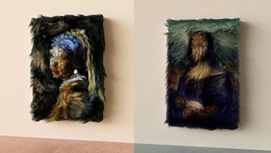 كيف تحولت أشهر اللوحات الكلاسيكية لأعمال ثلاثية الأبعاد بالفراء؟