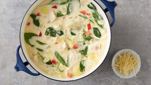 طريقة عمل شوربة السبانخ