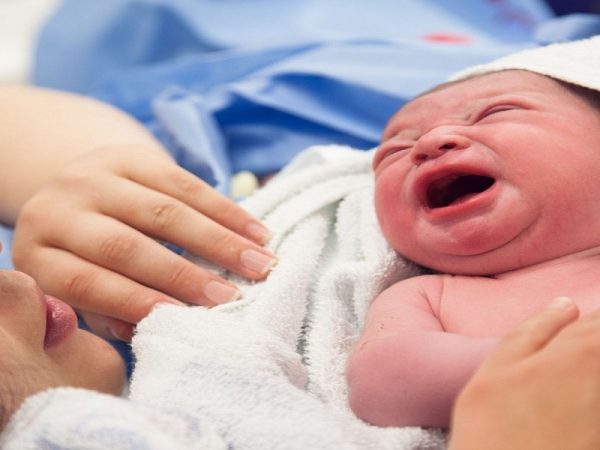 المدة بين الولادة الطبيعية والقيصرية