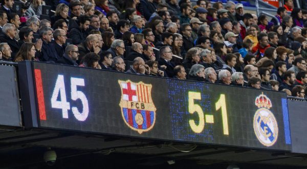 مواجهات برشلونة وريال مدريد آخر 10 سنوات