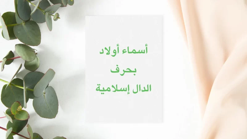 أسماء أولاد بحرف الدال إسلامية